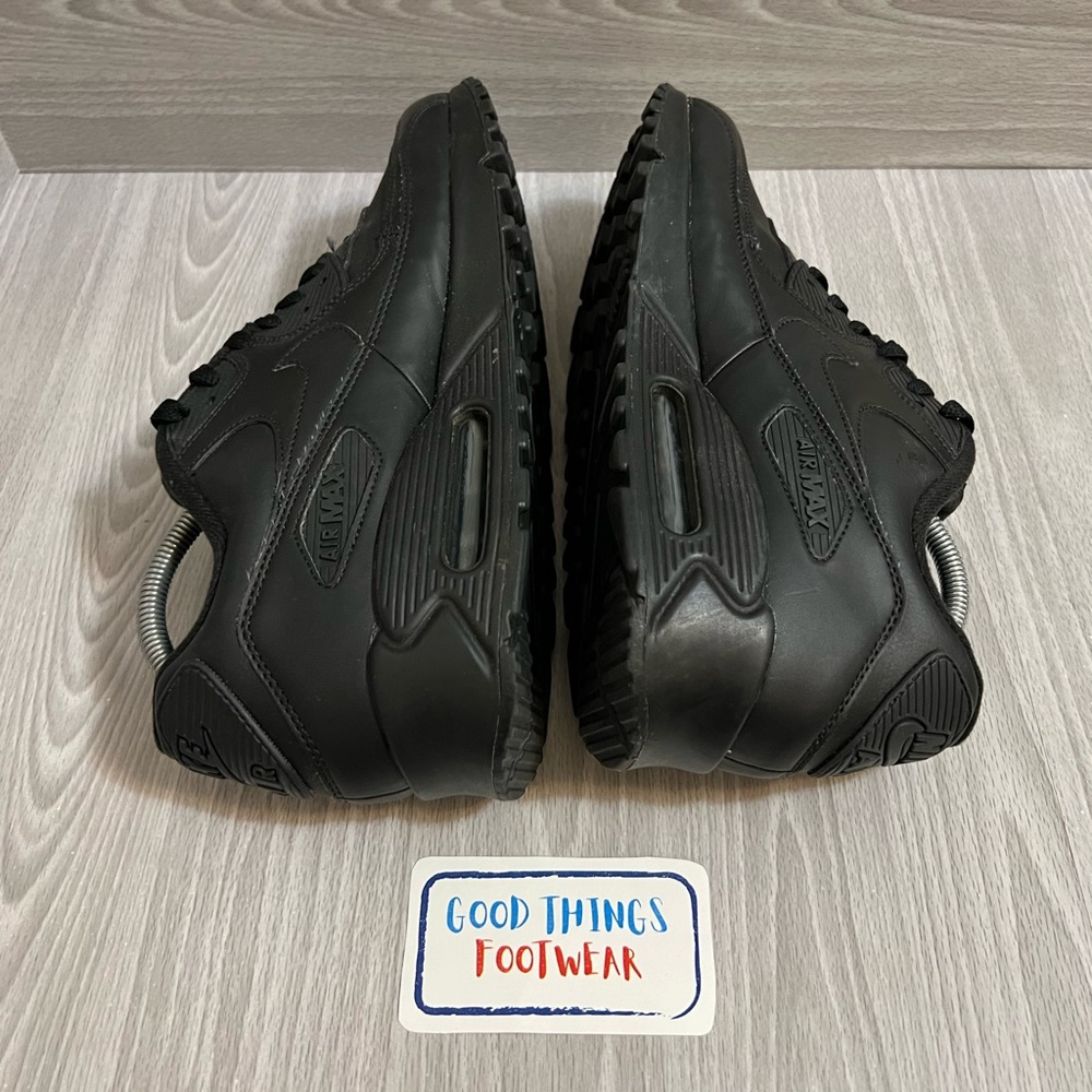 Nike Air Max 90 Triple Black Sneakers Men’s Size 9.5 - Picture 3 of 9